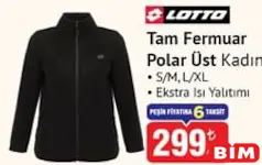 LOTTO TAM FERMUAR POLAR ÜST KADIN